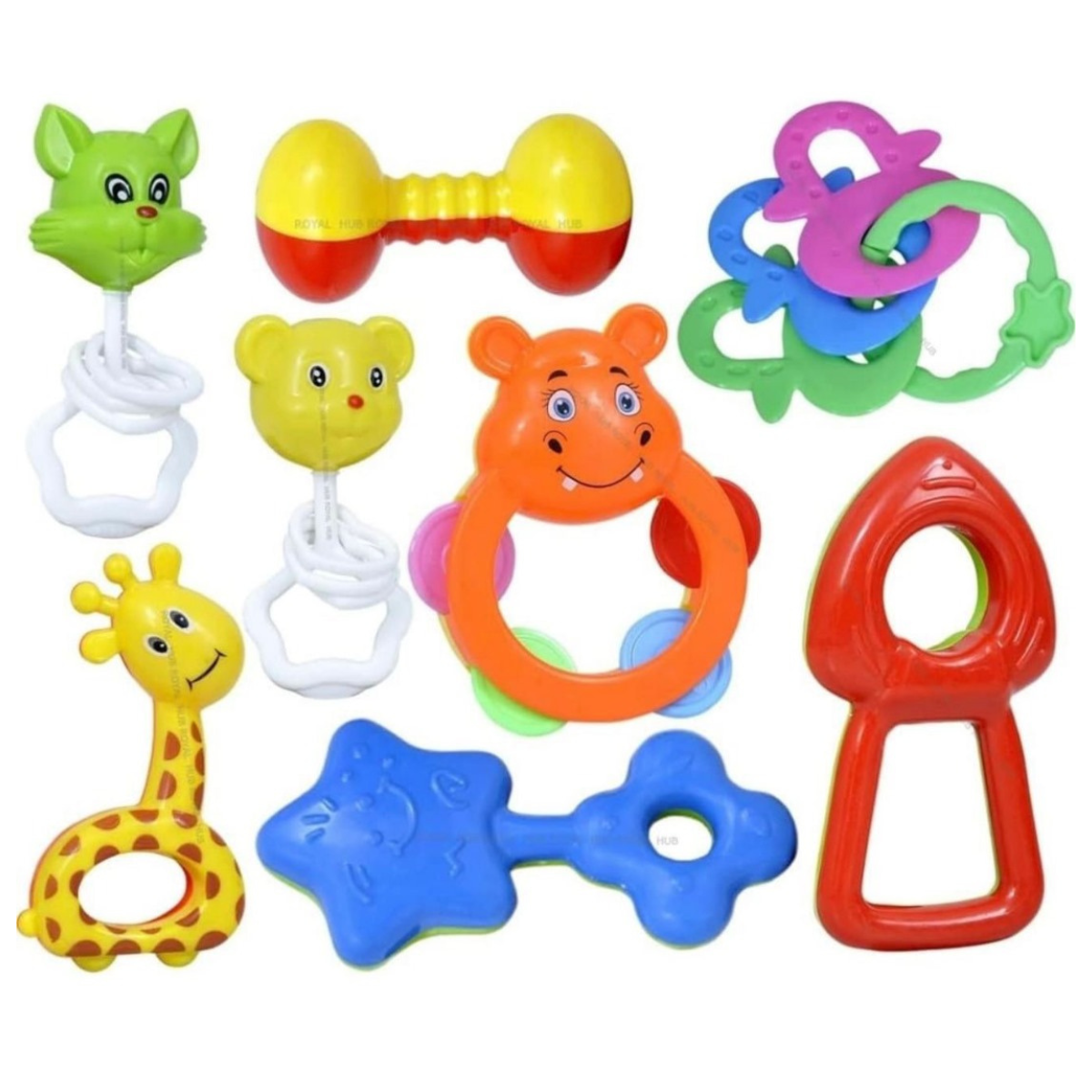 BPA-Free 9-Piece Baby Rattle Set