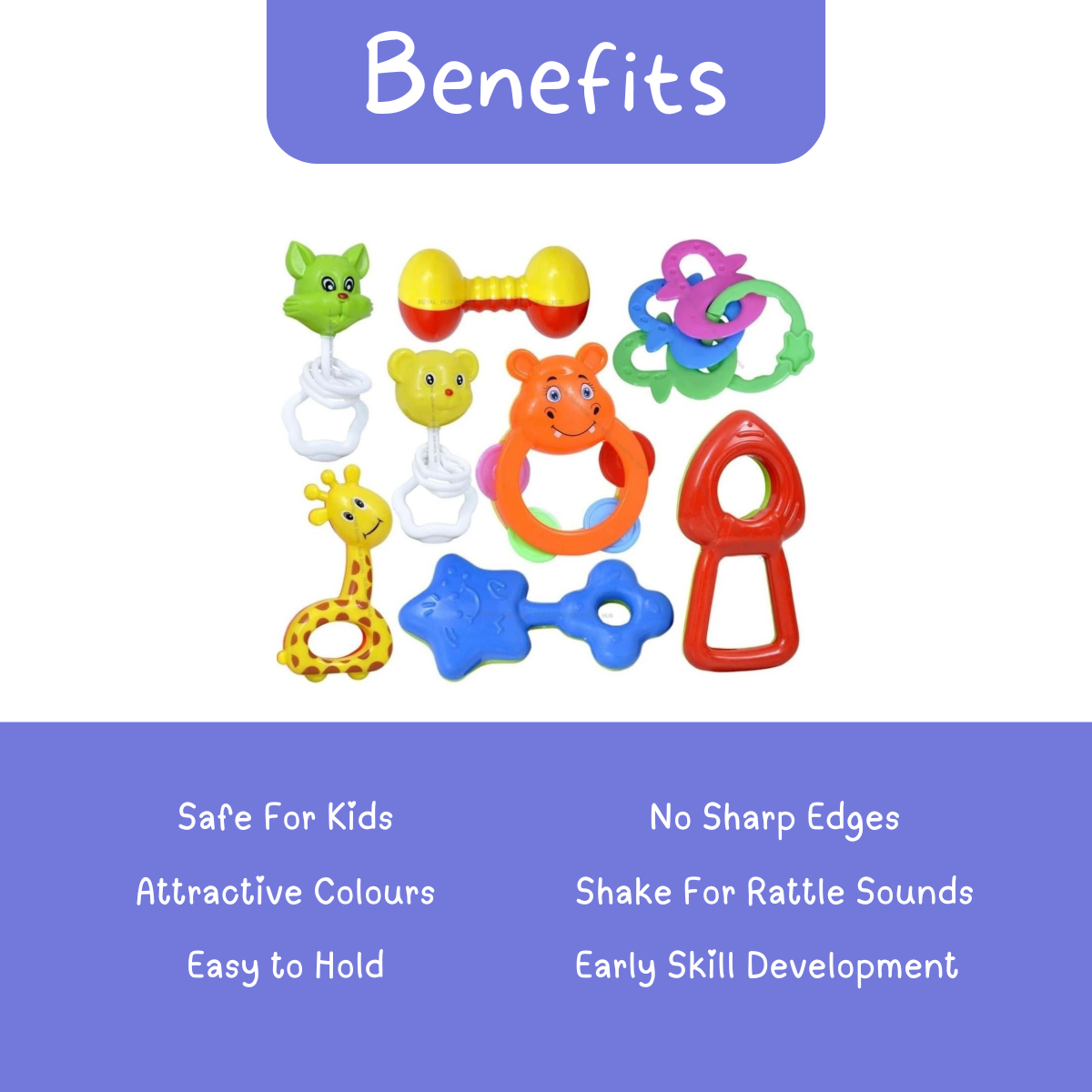 Non-Toxic Baby Rattle Toy for Toddlers