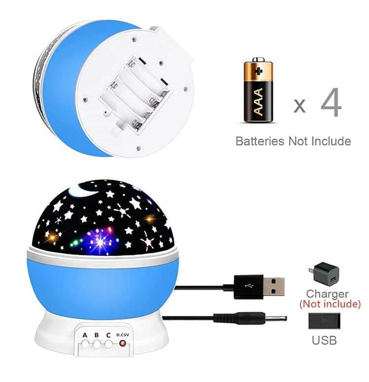 star projector with usb port