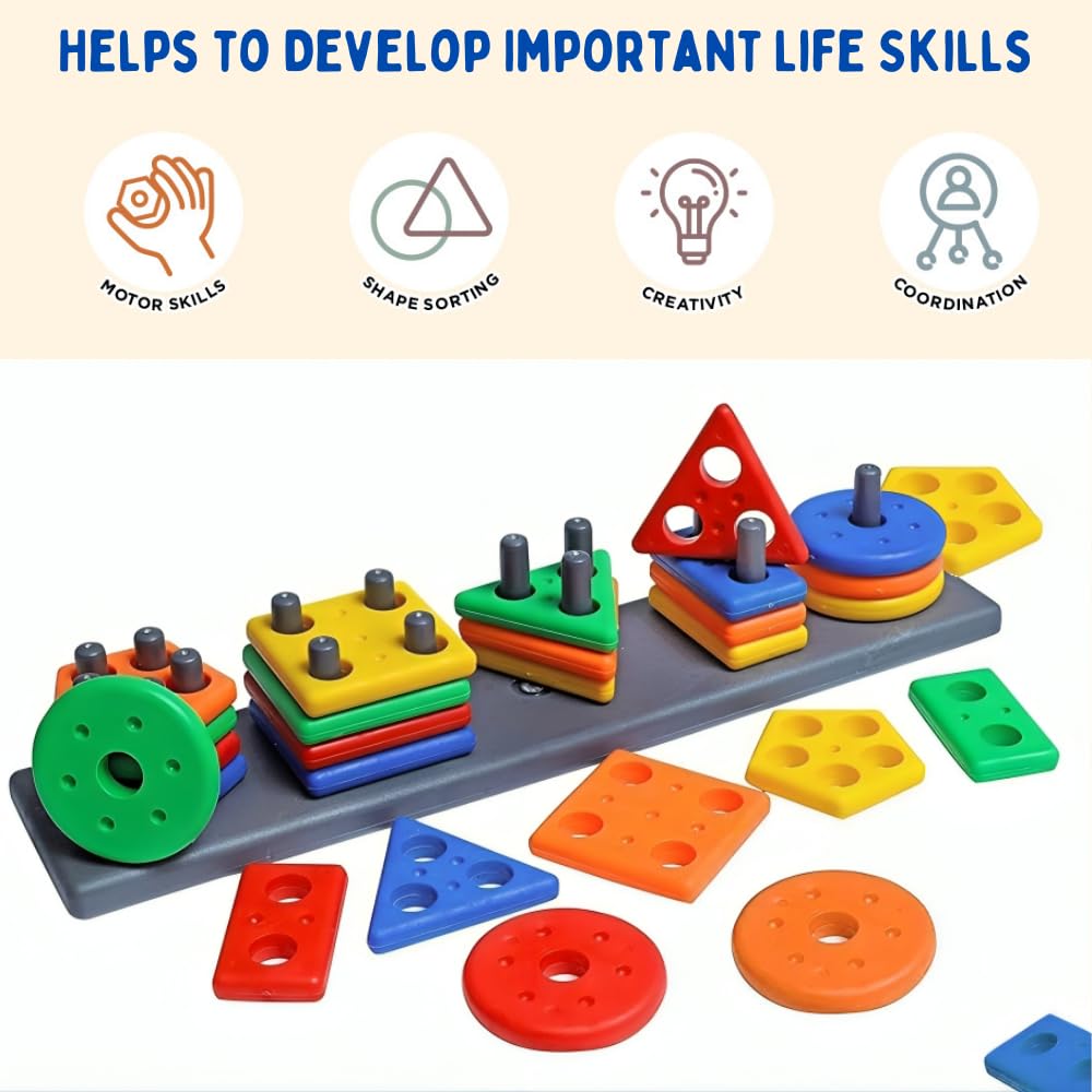 Skills Developed By Geometric Shape Sorter Toy In Kids