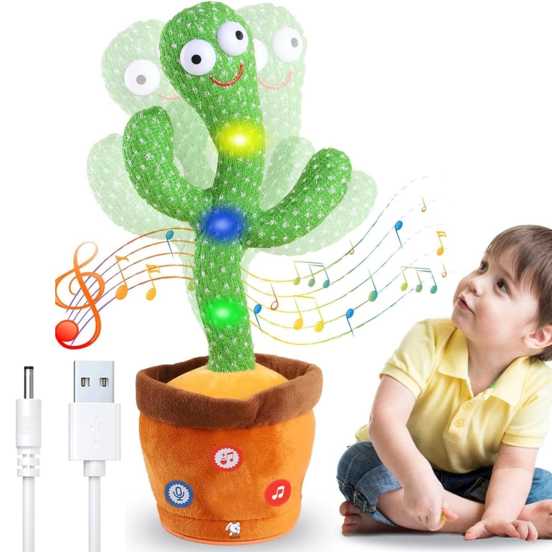 Interactive Cactus Plush Toy – Soft, Safe & Non-Toxic for Children