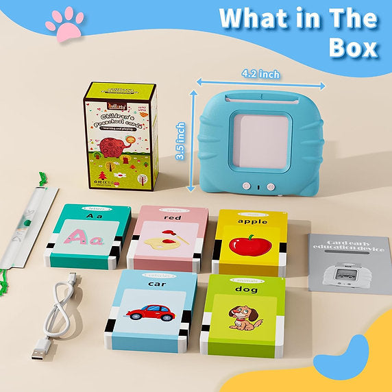 Talking flash card learning toy dimensions