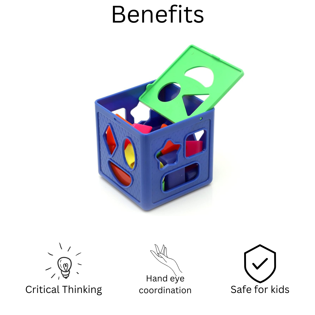 Toddler-Friendly Shape Sorting Cube – Safe & Non-Toxic