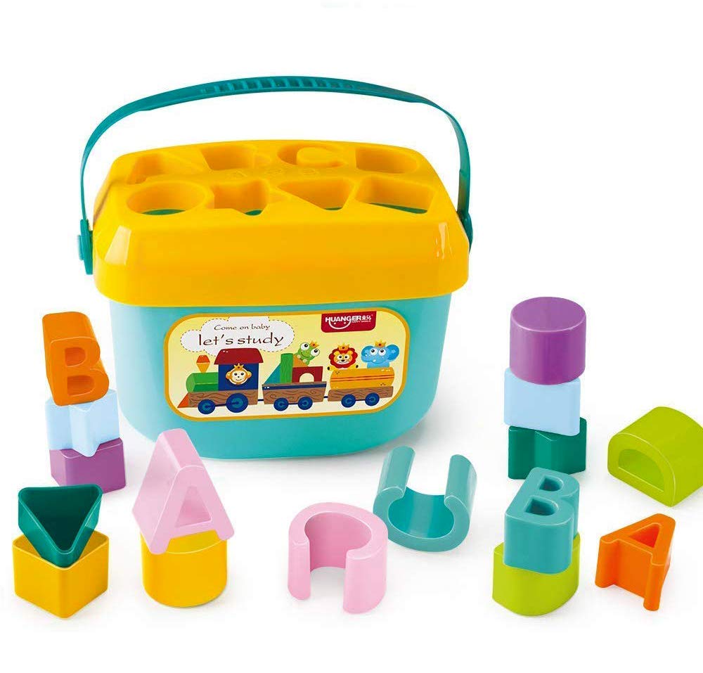 Toddler Learning Toy – Colorful Shape Sorting Blocks