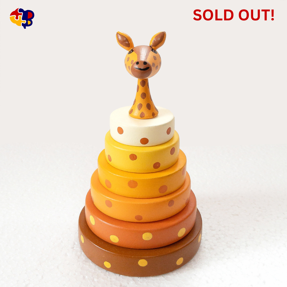 Wooden Stacking Toy Giraffe