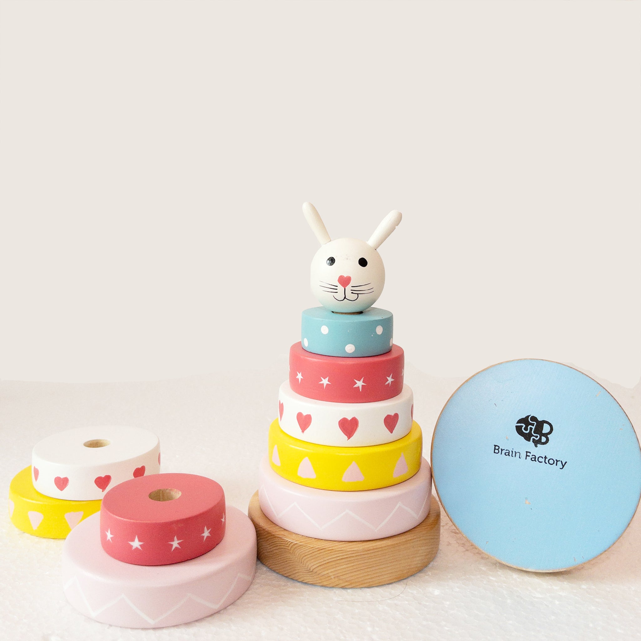 wooden stacking toy bunny quality